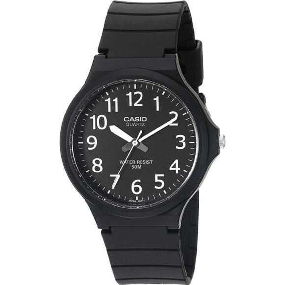 Casio Men's MW240-1BV Easy To Read Analog Display Quartz Black Watch - Picture 1 of 2